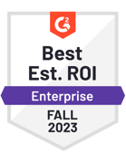 Best Estimated ROI | Enterprise | Fall 2023